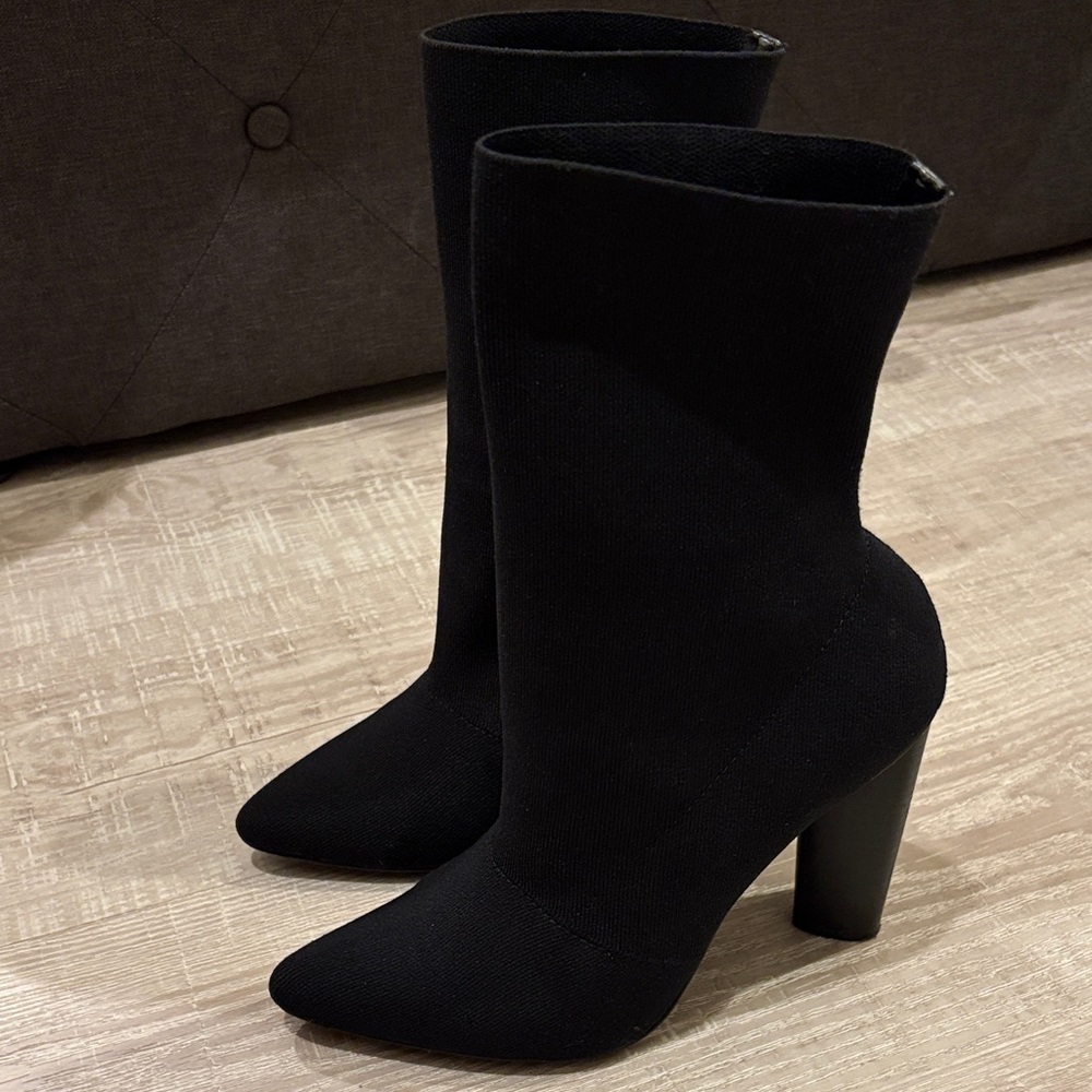 Steve Madden Black Heeled Boots
